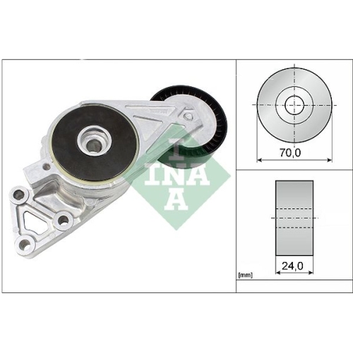 Spannarm, Keilrippenriemen INA 533 0076 30 f&uuml;r AUDI FORD SEAT SKODA VW