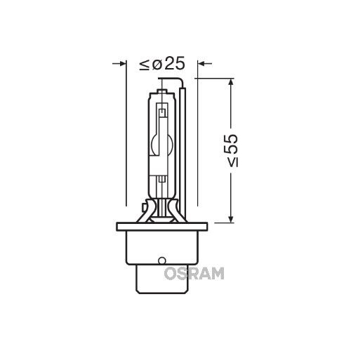 Gl&uuml;hlampe, Fernscheinwerfer OSRAM 66250 XENARC ORIGINAL