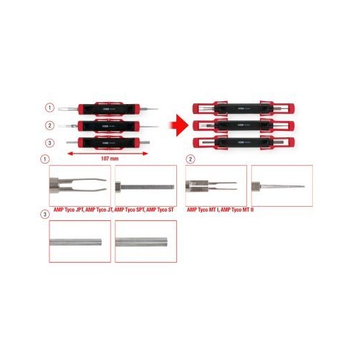 Entriegelungswerkzeug, Flach-/Rundstecker KS TOOLS 154.0015 f&uuml;r