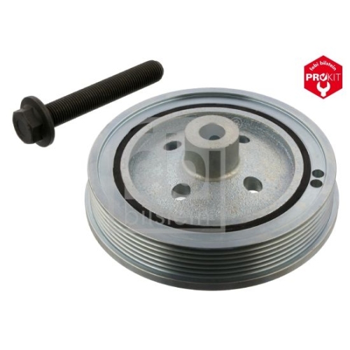 Febi Bilstein 34847 Riemenscheibe (entkoppelt) f&uuml;r Kurbelwelle, mit Schraube , 1 St&uuml;ck