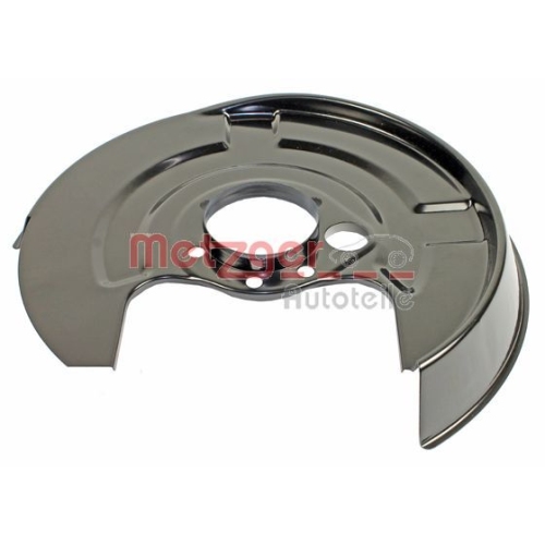 Spritzblech, Bremsscheibe METZGER 6115047 GREENPARTS f&uuml;r VAG, Hinterachse links