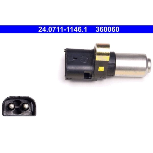 Sensor, Raddrehzahl ATE 24.0711-1146.1 f&uuml;r VOLVO, Vorderachse