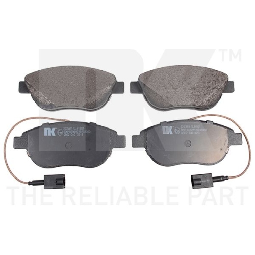 Bremsbelagsatz, Scheibenbremse NK 222389 f&uuml;r FIAT LANCIA ABARTH, Vorderachse