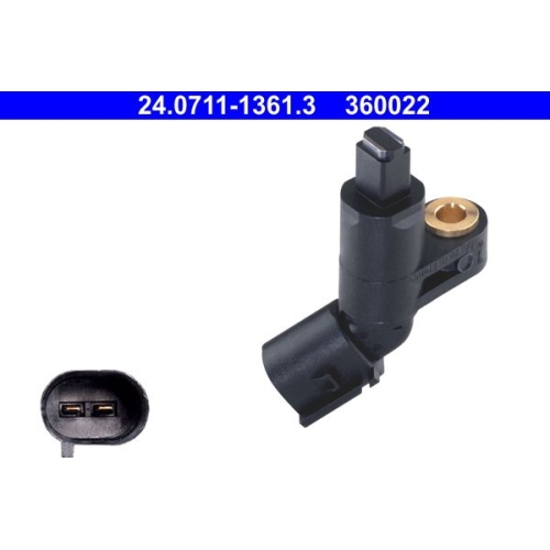 Sensor, Raddrehzahl ATE 24.0711-1361.3 f&uuml;r SEAT SKODA VAG, Vorderachse links