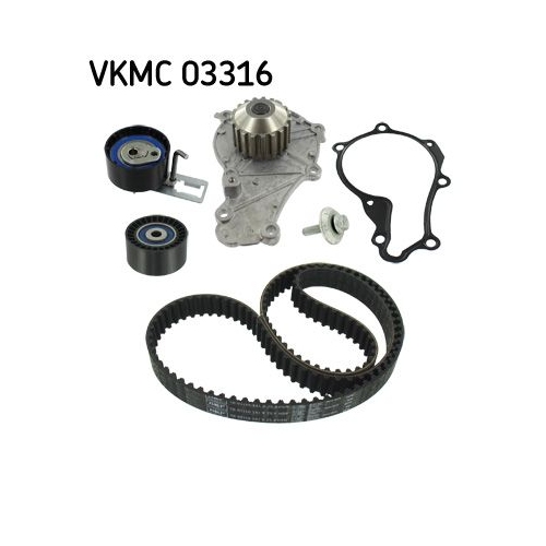 Wasserpumpe + Zahnriemensatz SKF VKMC 03316 f&uuml;r ALFA ROMEO CITRO&Euml;N FIAT FORD