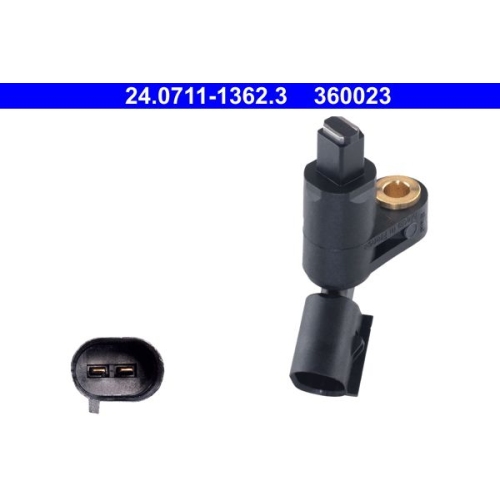 Sensor, Raddrehzahl ATE 24.0711-1362.3 f&uuml;r SEAT SKODA VAG, Vorderachse rechts