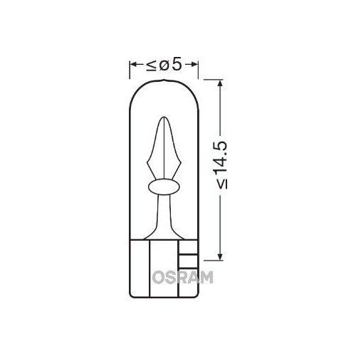 Gl&uuml;hlampe, Instrumentenbeleuchtung OSRAM 2741 ORIGINAL