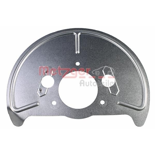 Spritzblech, Bremsscheibe METZGER 6115163 f&uuml;r VAG, Vorderachse links