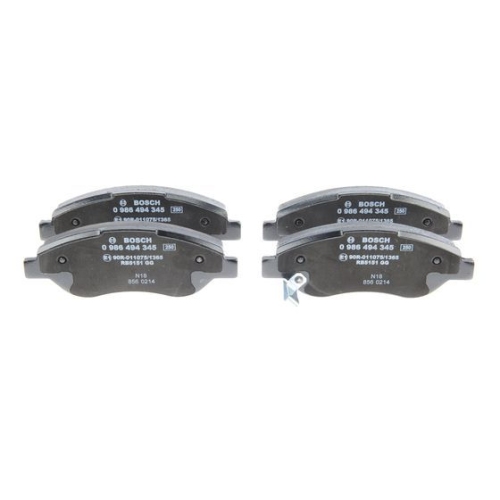 Bremsbelagsatz, Scheibenbremse BOSCH 0 986 494 345 f&uuml;r OPEL SAAB VAUXHALL HOLDEN