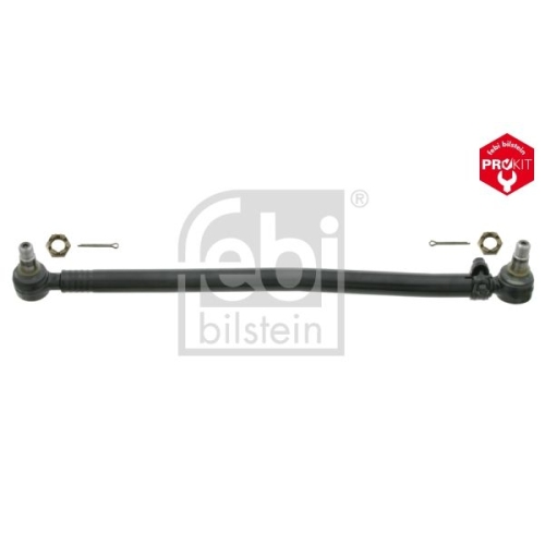 Febi Bilstein 24039 Lenkstange mit Kronenmuttern und Splinten, vom Lenkgetriebe zur 1. Vorderachse , 1 St&uuml;ck