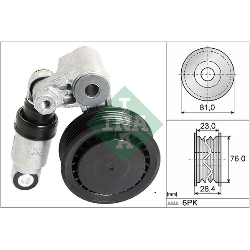 Spannarm, Keilrippenriemen INA 534 0011 10 f&uuml;r VW