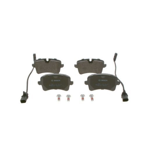 Bremsbelagsatz, Scheibenbremse BOSCH 0 986 494 446 f&uuml;r AUDI VW, Hinterachse