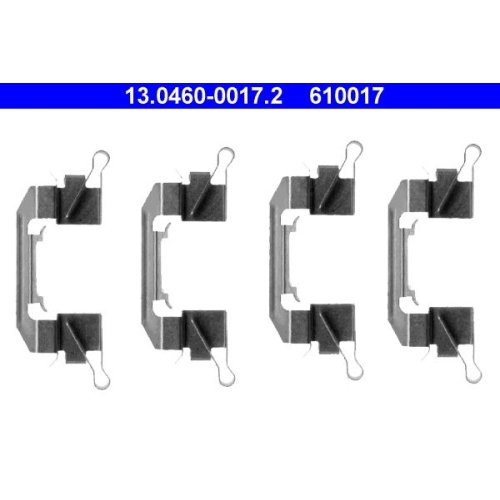 Zubeh&ouml;rsatz, Scheibenbremsbelag ATE 13.0460-0017.2 f&uuml;r NISSAN, Vorderachse