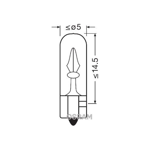 Gl&uuml;hlampe, Handschuhfachleuchte OSRAM 2722 ORIGINAL