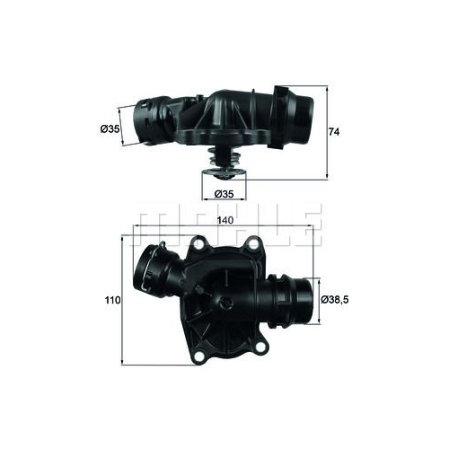 Thermostat, K&uuml;hlmittel MAHLE TI 233 88 f&uuml;r BMW GMC OPEL LAND ROVER