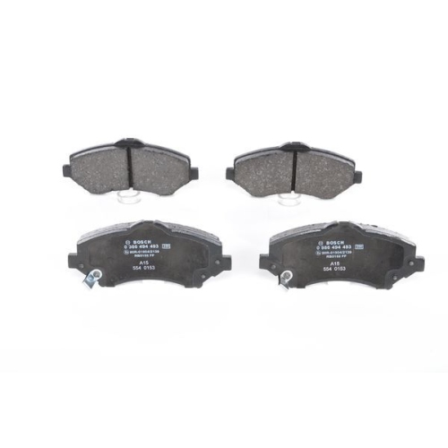 Bremsbelagsatz, Scheibenbremse BOSCH 0 986 494 493 f&uuml;r ALFA ROMEO CHRYSLER FIAT