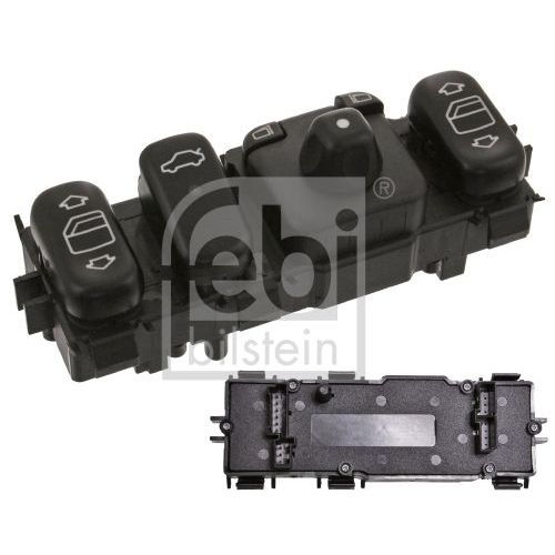 Febi Bilstein 46766 Schaltereinheit f&uuml;r elektr. Fensterheber, Spiegelverstellung und &ndash;heizung , 1 St&uuml;ck