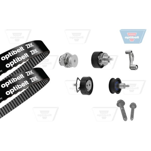 Wasserpumpe + Zahnriemensatz OPTIBELT KT 1209 W1 Optibelt-WAPU-KIT