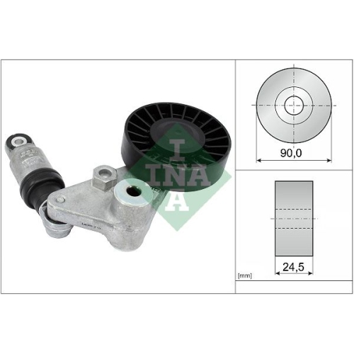 Spannarm, Keilrippenriemen INA 534 0033 10 f&uuml;r OPEL SAAB VAUXHALL GENERAL MOTORS