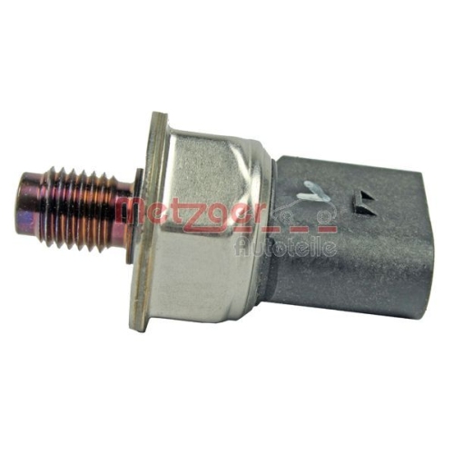Sensor, Kraftstoffdruck METZGER 0906210 ORIGINAL ERSATZTEIL f&uuml;r VAG, links