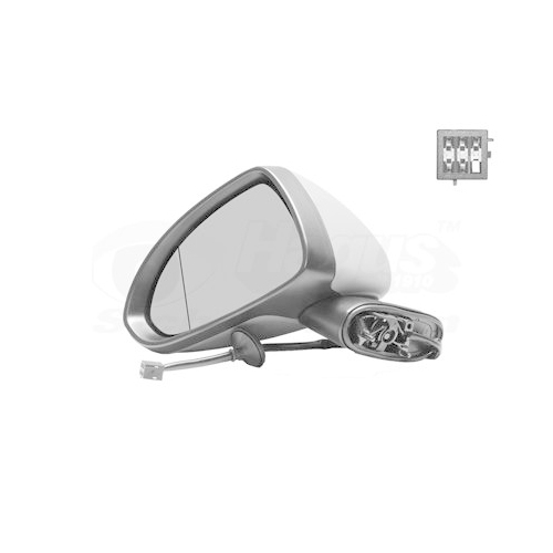 Au&szlig;enspiegel VAN WEZEL 3750807 * HAGUS * f&uuml;r OPEL, links
