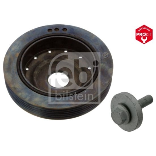 Febi Bilstein 45179 Riemenscheibe (entkoppelt) f&uuml;r Kurbelwelle, mit Schraube , 1 St&uuml;ck