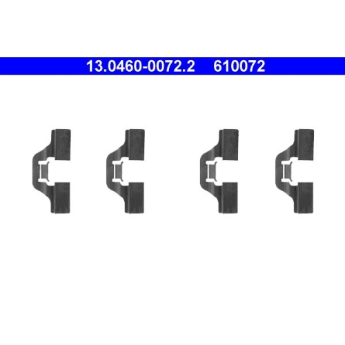 Zubeh&ouml;rsatz, Scheibenbremsbelag ATE 13.0460-0072.2 f&uuml;r, Hinterachse