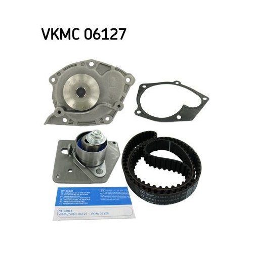 Wasserpumpe + Zahnriemensatz SKF VKMC 06127 f&uuml;r MITSUBISHI NISSAN OPEL RENAULT
