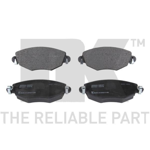 Bremsbelagsatz, Scheibenbremse NK 222553 f&uuml;r FORD JAGUAR, Vorderachse