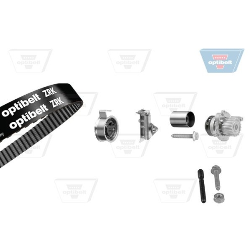 Wasserpumpe + Zahnriemensatz OPTIBELT KT 1236 W1 Optibelt-WAPU-KIT
