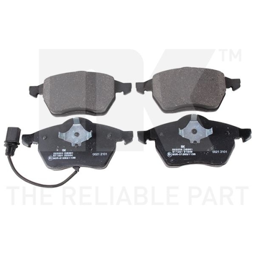 Bremsbelagsatz, Scheibenbremse NK 222555 f&uuml;r AUDI FORD SEAT SKODA VW