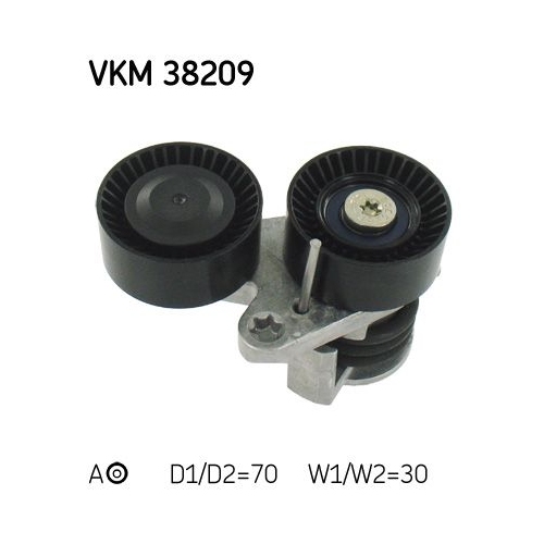 Spannrolle, Keilrippenriemen SKF VKM 38209 f&uuml;r BMW, mitte, oben