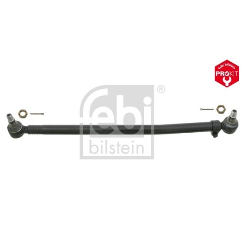 Febi Bilstein 24063 Lenkstange mit Kronenmuttern und Splinten, vom Lenkgetriebe zur 1. Vorderachse , 1 St&uuml;ck