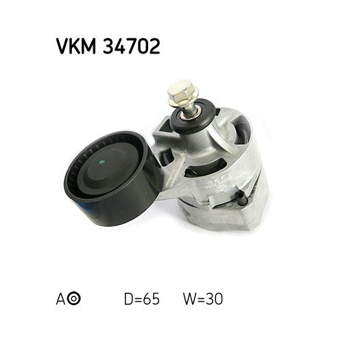 Spannrolle, Keilrippenriemen SKF VKM 34702 f&uuml;r FORD, links