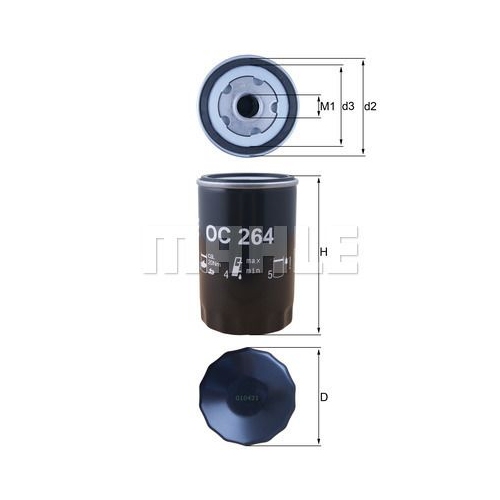 &Ouml;lfilter KNECHT OC 264 f&uuml;r VAG