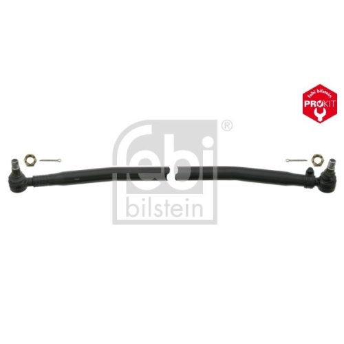 Febi Bilstein 24069 Lenkstange mit Kronenmuttern und Splinten, vom Lenkgetriebe zur 1. Vorderachse , 1 St&uuml;ck