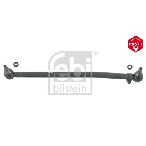 Febi Bilstein 24070 Lenkstange mit Sicherungsmuttern, vom Lenkgetriebe zur 1. Vorderachse , 1 St&uuml;ck