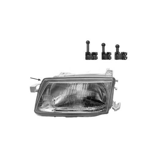 Hauptscheinwerfer VAN WEZEL 3735941 f&uuml;r OPEL, links