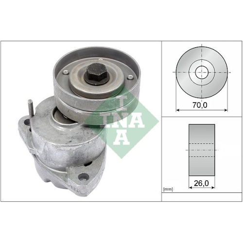 Spannarm, Keilrippenriemen INA 534 0118 20 f&uuml;r OPEL SUZUKI VAUXHALL DAEWOO LOTUS