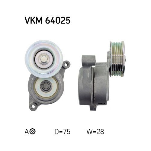 Spannrolle, Keilrippenriemen SKF VKM 64025 f&uuml;r MAZDA