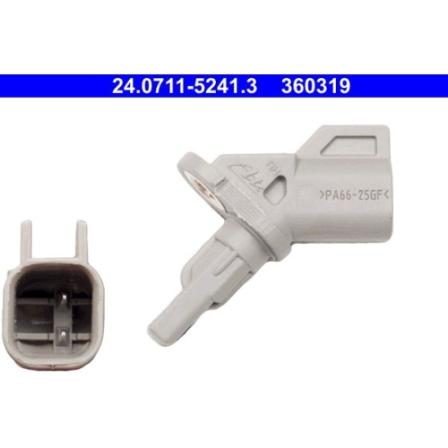 Sensor, Raddrehzahl ATE 24.0711-5241.3 f&uuml;r VOLVO, Vorderachse, Vorderachse links
