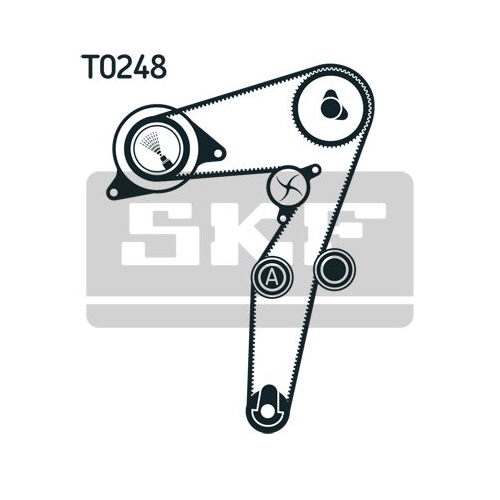 Wasserpumpe + Zahnriemensatz SKF VKMC 02193-2 f&uuml;r ALFA ROMEO CHRYSLER FIAT OPEL
