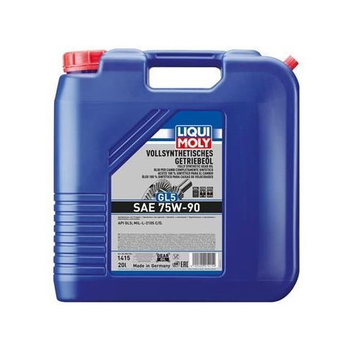 Liqui Moly 1x LM1415 20l Vollsynthetisches Getriebe&ouml;l (GL5) SAE 75W-90