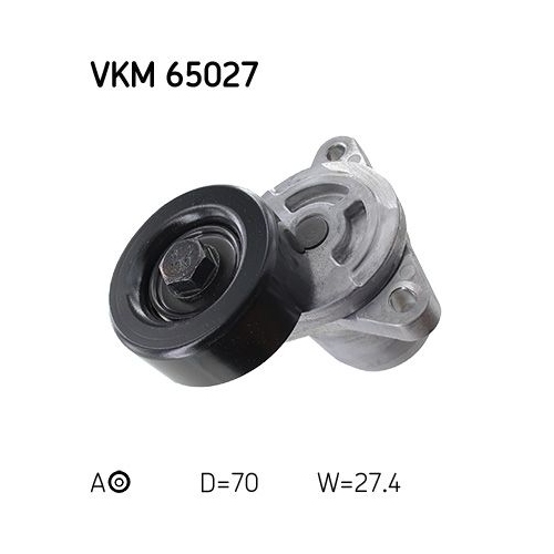 Spannrolle, Keilrippenriemen SKF VKM 65027 f&uuml;r HYUNDAI KIA, mitte