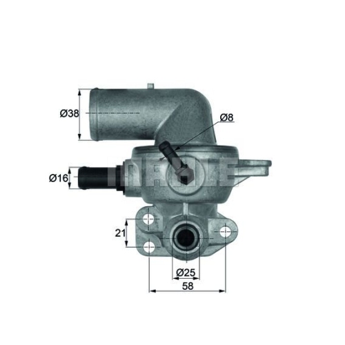 Thermostat, K&uuml;hlmittel MAHLE TI 133 88D f&uuml;r CHRYSLER