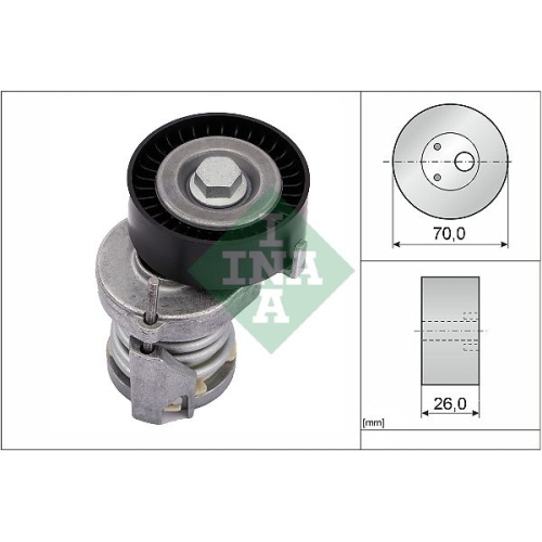 Spannarm, Keilrippenriemen INA 534 0123 20 f&uuml;r AUDI SEAT SKODA VW VW (SVW)