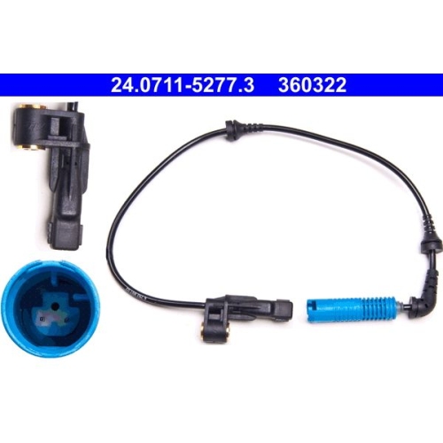 Sensor, Raddrehzahl ATE 24.0711-5277.3 f&uuml;r BMW, Vorderachse links