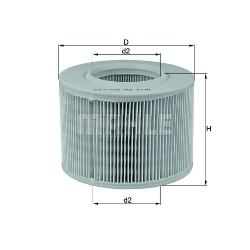 Luftfilter KNECHT LX 330 f&uuml;r FORD RENAULT, f&uuml;r Fahrzeuge ohne Klimaanlage