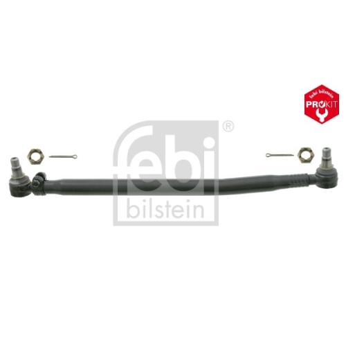 Febi Bilstein 24086 Lenkstange mit Kronenmuttern und Splinten, vom Lenkgetriebe zur 1. Vorderachse , 1 St&uuml;ck