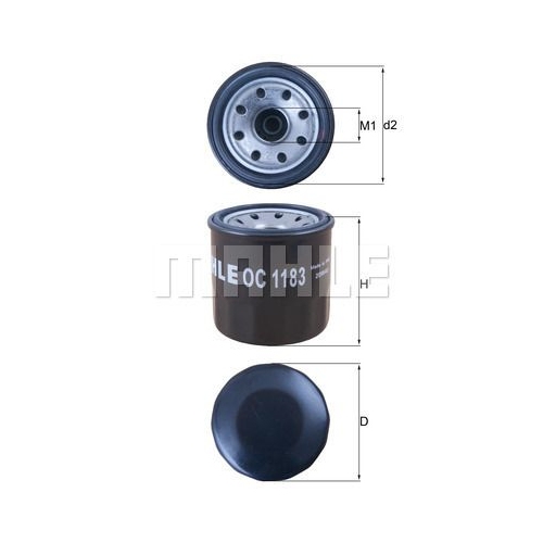 &Ouml;lfilter KNECHT OC 1183 f&uuml;r MAZDA